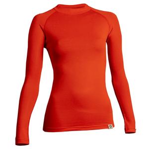 T-shirt thermique femme nanosilver® Raglan rouge - manches longues