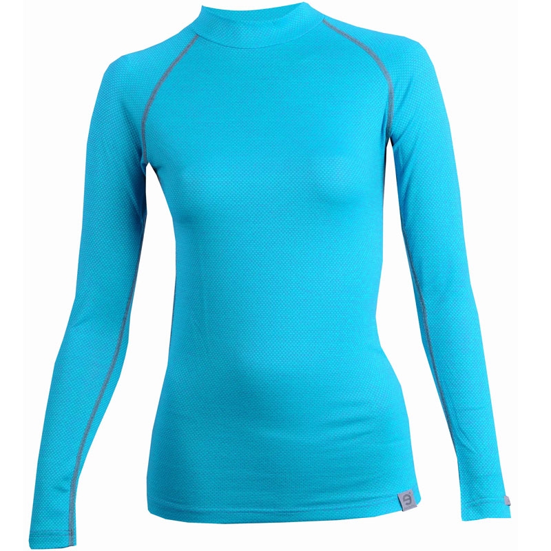 T-shirt thermique femme nanosilver® MERINO bleu