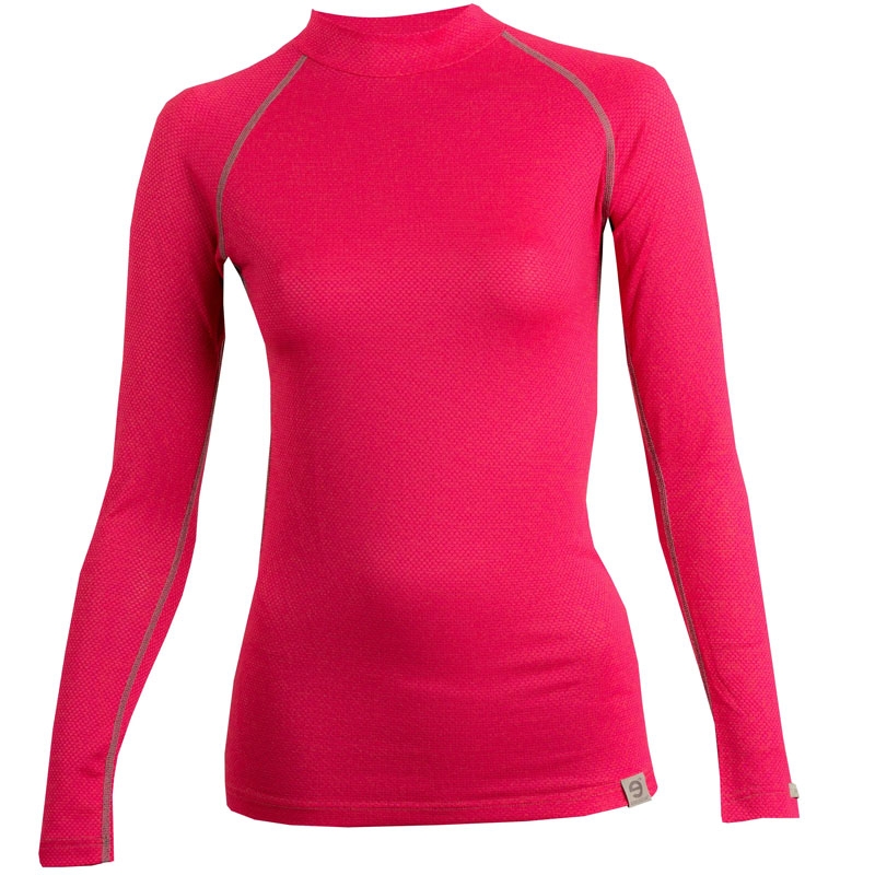 T-shirt thermique femme nanosilver® MERINO rose