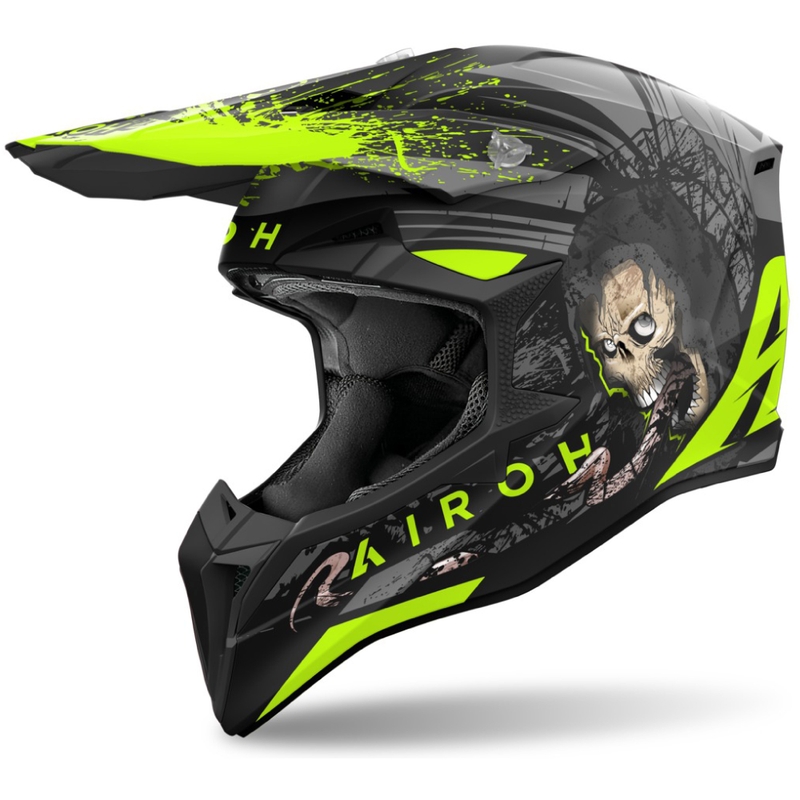 Casque de motocross Airoh Wraaap Darkness mat