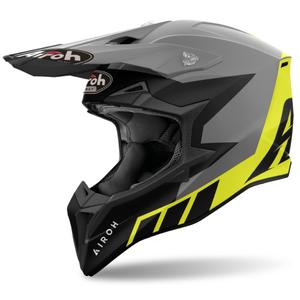 Casque motocross Airoh Wraaap Reloaded 2024 jaune mat