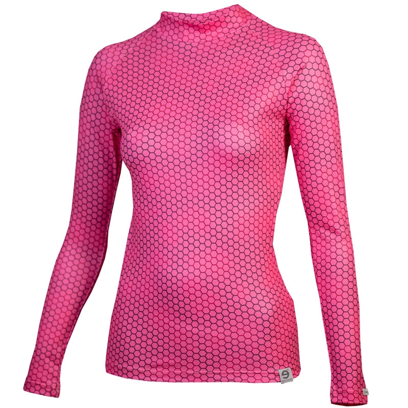 T-shirt thermique femme nanosilver® Plastic rose clair soldes