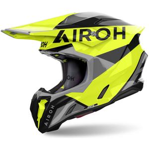 Casque motocross Airoh Twist 3 King 2024 jaune brillant