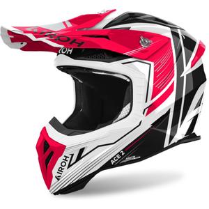 Casque Motocross Airoh Aviator Ace 2 Engine 2024 Rouge Brillant