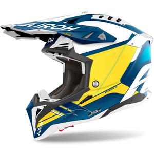 Casque motocross Airoh Aviator 3 Saber 2024 bleu mat