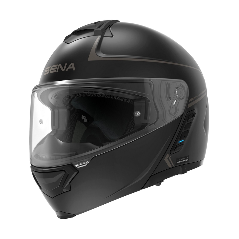 Casque moto modulable SENA avec casque Mesh Impulse noir mat