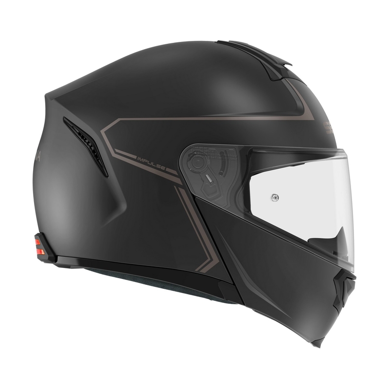 Casque moto modulable SENA avec casque Mesh Impulse noir mat