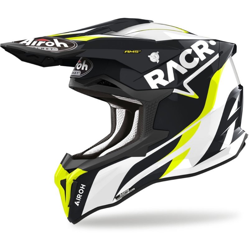 Casque motocross Airoh Strycker Racr 2024 glossy soldes