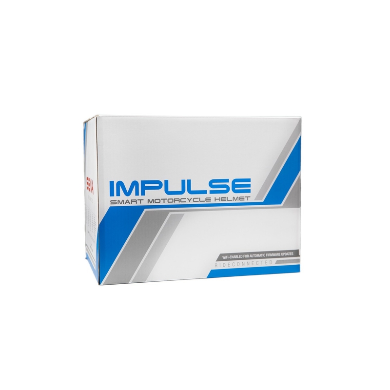 Casque moto modulable SENA avec casque Mesh Impulse blanc brillant