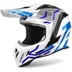 Casque Motocross Airoh Aviator Ace 2 Ground 2024 Bleu Brillant