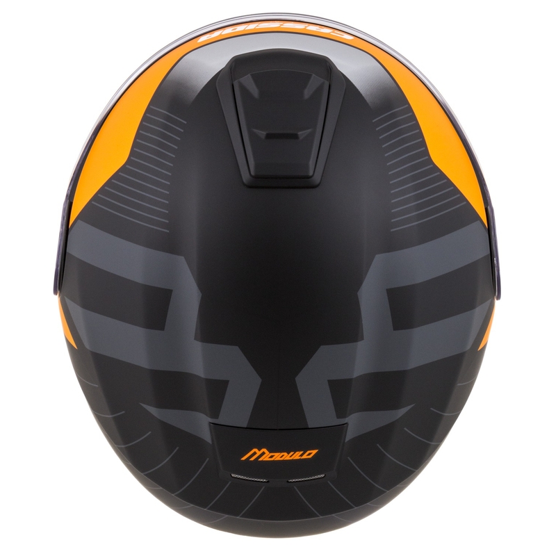 Casque moto modulable Cassida Modulo 2.1 Profile noir mat-gris-orange