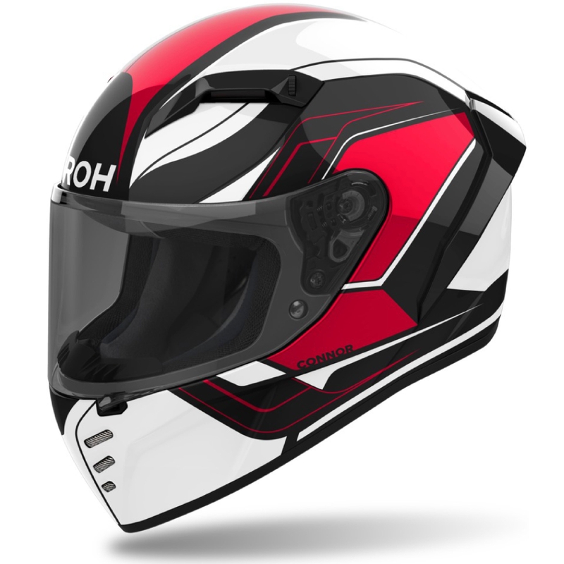 Casque moto intégral Airoh CONNOR Dunk rouge brillant