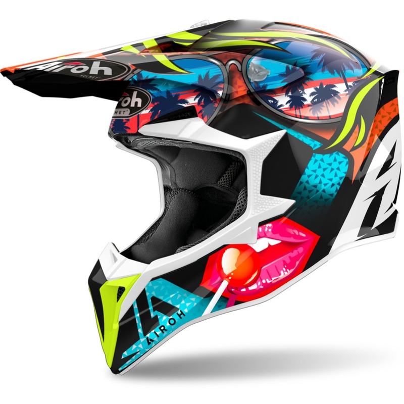 Casque motocross Airoh Wraaap Lollipop 2024 glossy
