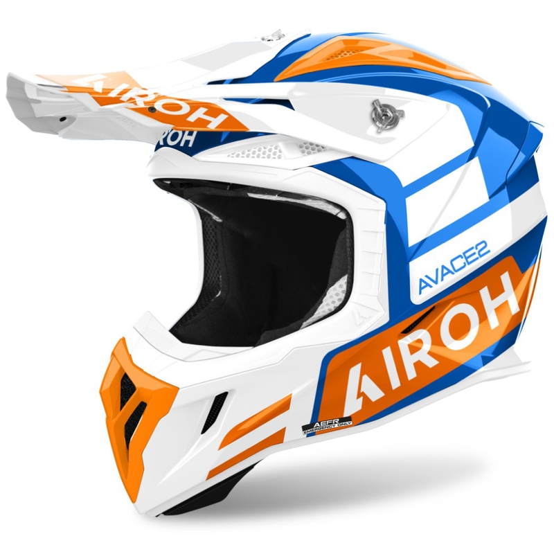 Casque de motocross Airoh Aviator Ace 2 Sake orange brillant