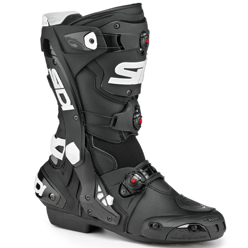 Bottes de moto SIDI REX noir et blanc