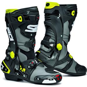 Bottes de moto SIDI REX gris-noir-jaune fluo