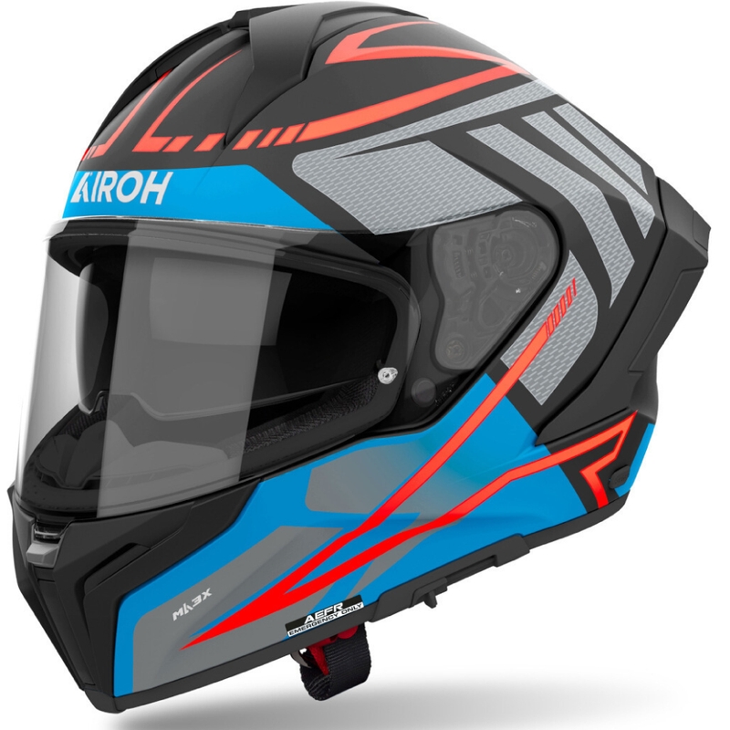 Casque moto intégral Airoh Matryx Rider bleu foncé mat