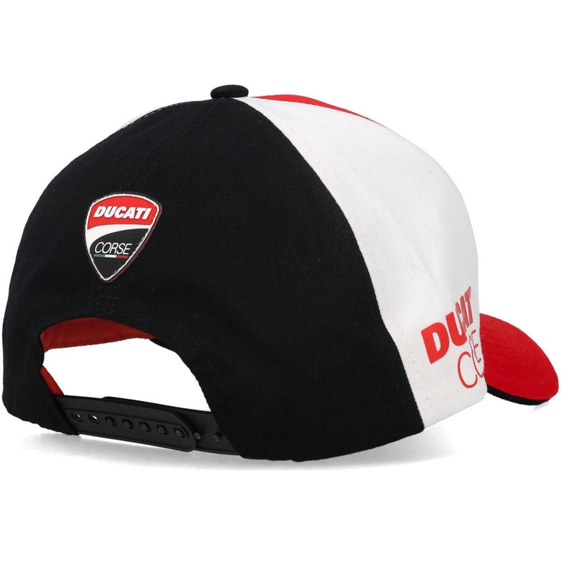 Casquette Ducati Snapback rouge-blanc-noir