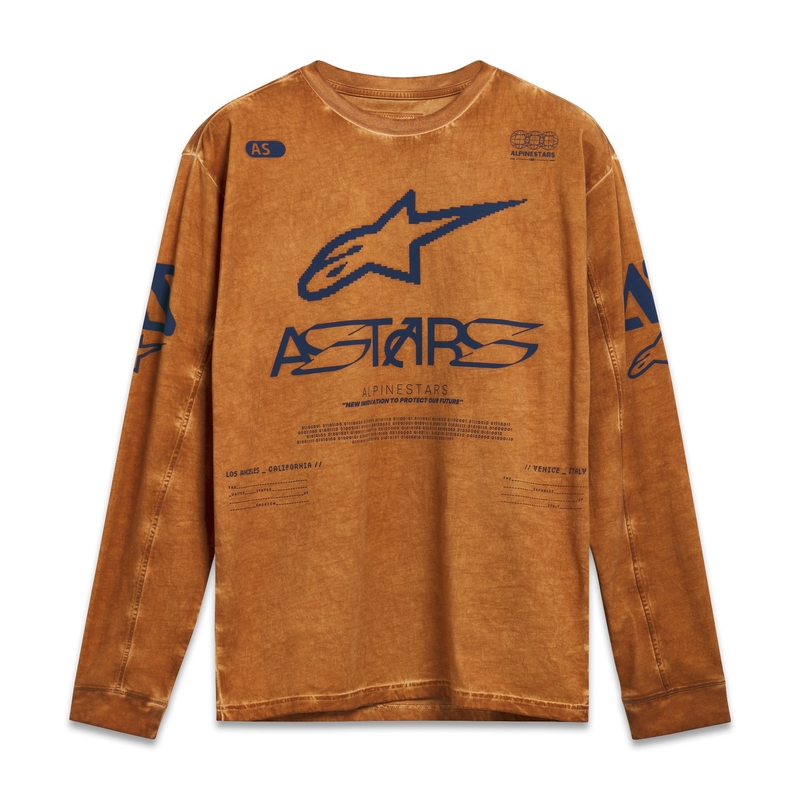 T-Shirt Alpinestars Nook Knit Manche Longue Rouge