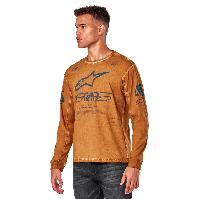 T-Shirt Alpinestars Nook Knit Manche Longue Rouge