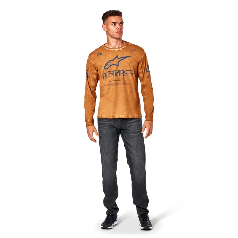 T-Shirt Alpinestars Nook Knit Manche Longue Rouge