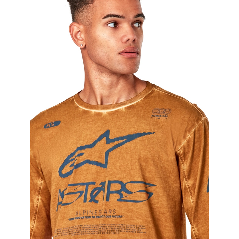 T-Shirt Alpinestars Nook Knit Manche Longue Rouge