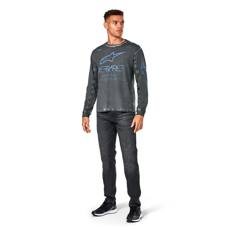 T-shirt Alpinestars Nook Knit à manches longues gris foncé