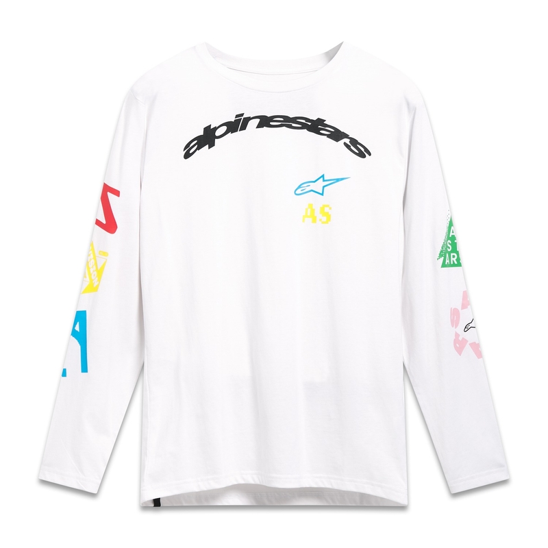 T-shirt Alpinestars Brundo CSF manches longues blanc