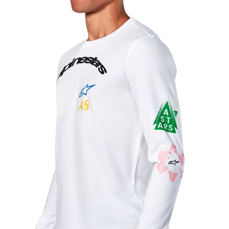 T-shirt Alpinestars Brundo CSF manches longues blanc