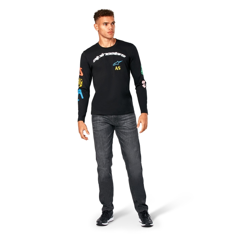 T-Shirt Manche Longue Alpinestars Brundo CSF Noir