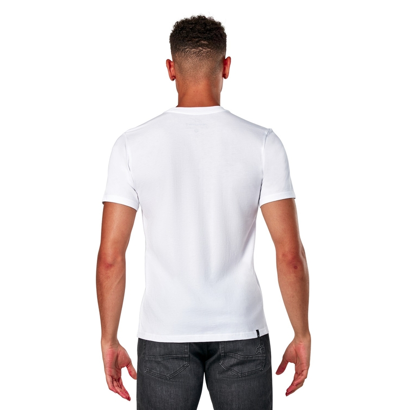 T-shirt Alpinestars Elliptic CSF blanc