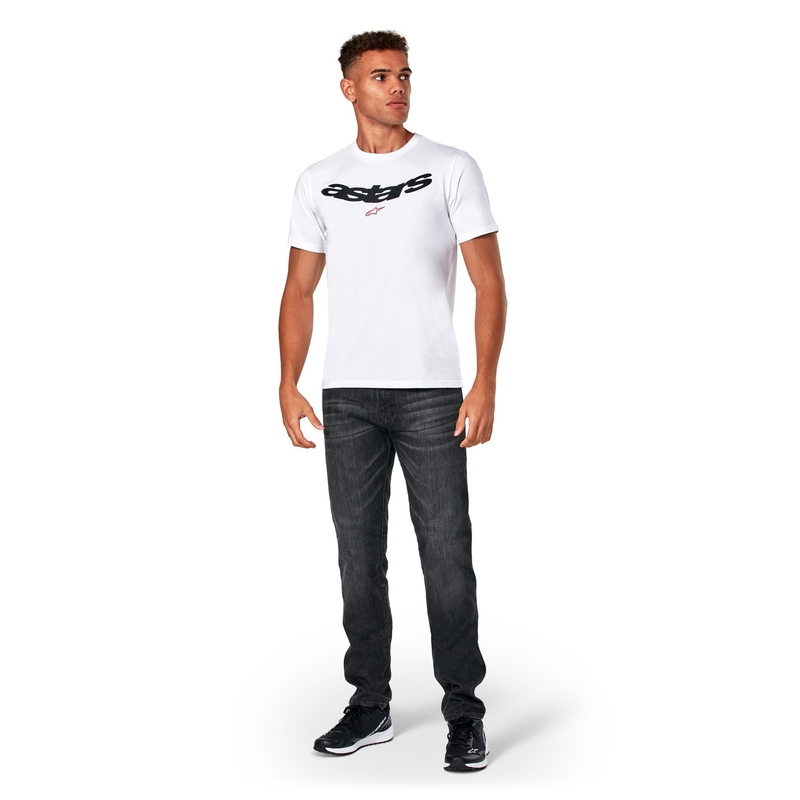 T-shirt Alpinestars Elliptic CSF blanc