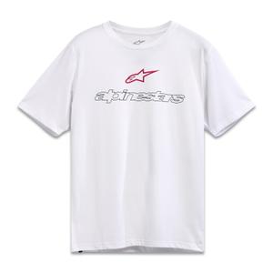 T-shirt Alpinestars Linear Trace CSF blanc