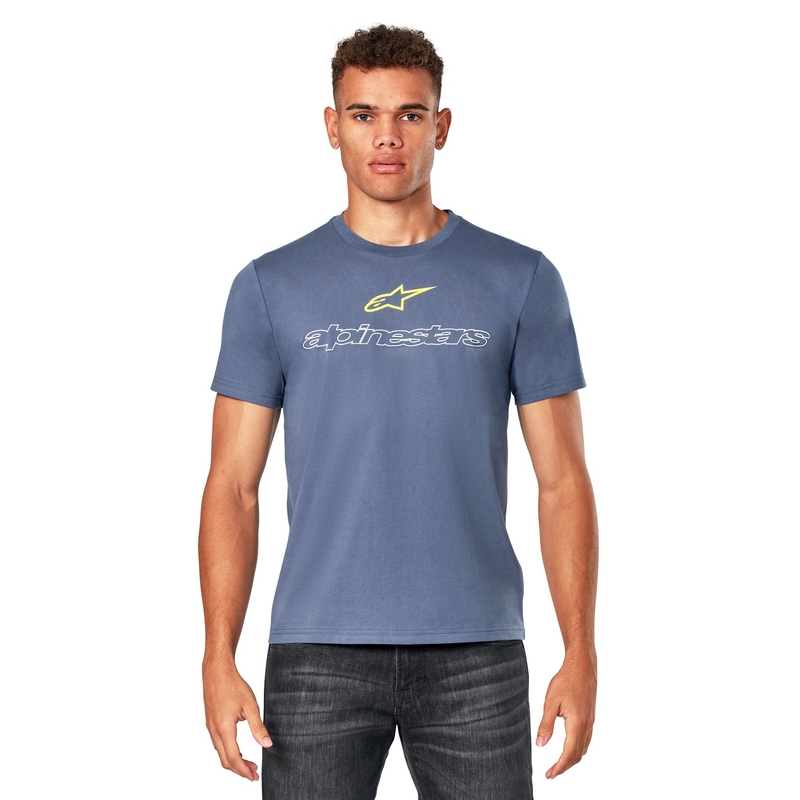 T-shirt Alpinestars Linear Trace CSF bleu