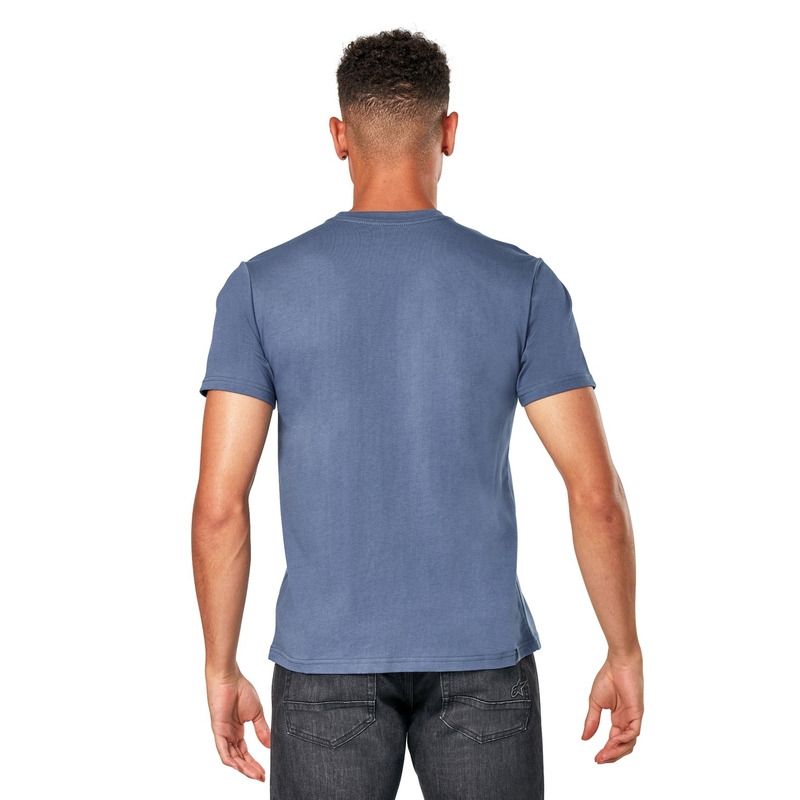 T-shirt Alpinestars Linear Trace CSF bleu
