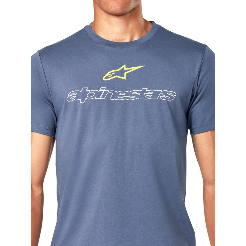 T-shirt Alpinestars Linear Trace CSF bleu