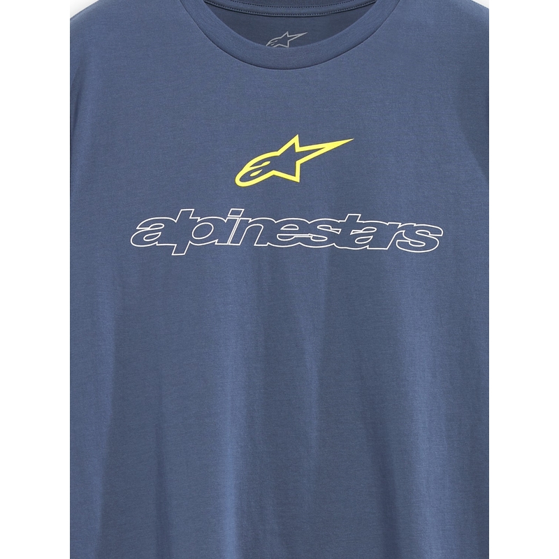 T-shirt Alpinestars Linear Trace CSF bleu