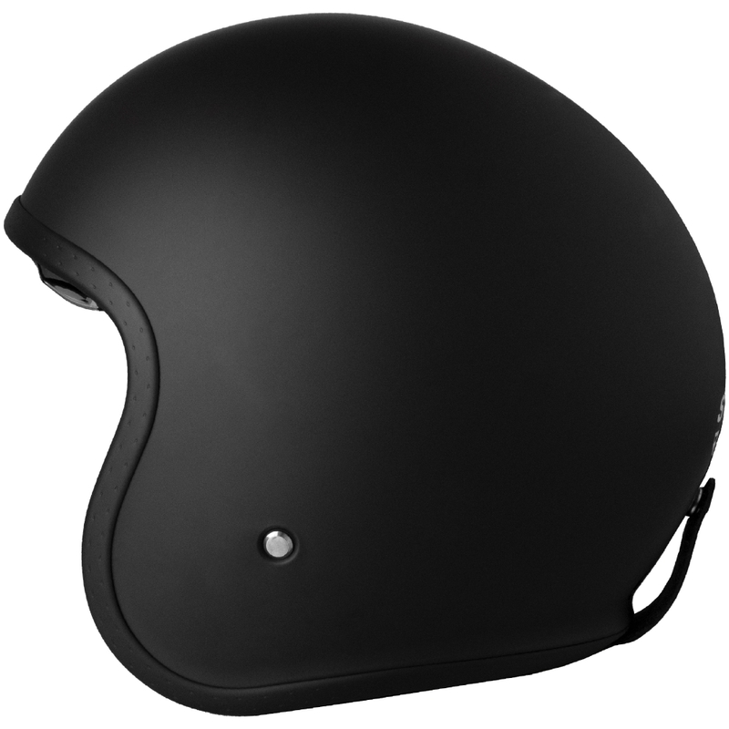 Casque de moto ouvert Street Racer Shadow II noir mat