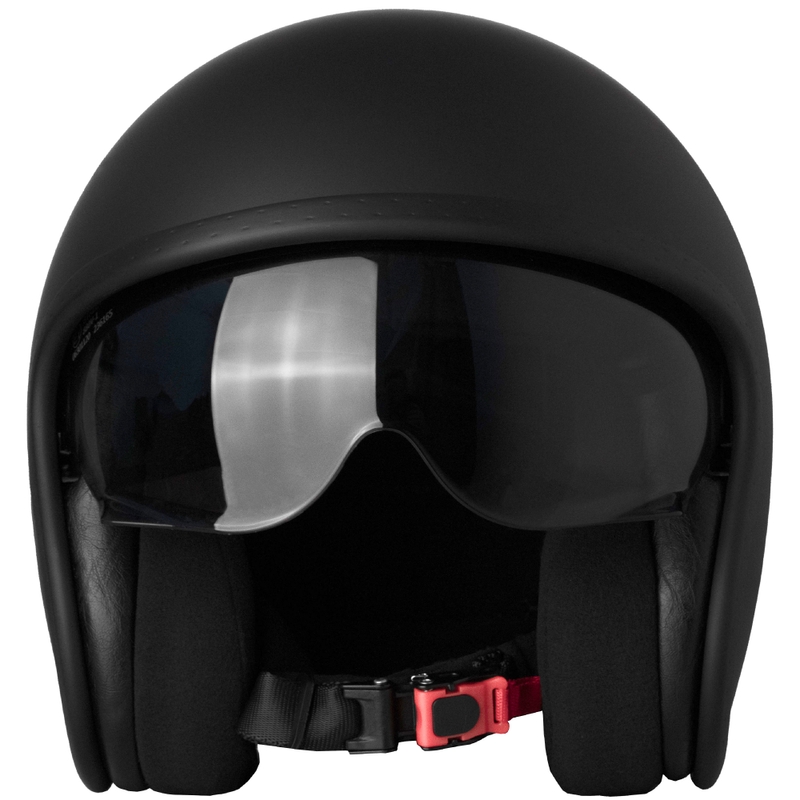 Casque de moto ouvert Street Racer Shadow II noir mat