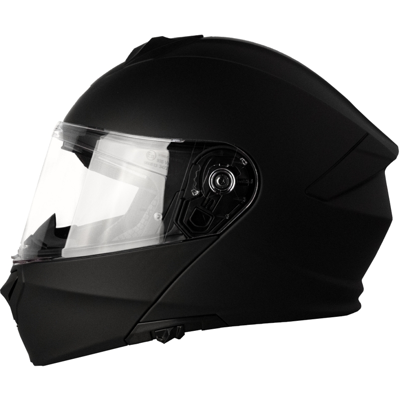Casque de moto modulable Street Racer Fury noir mat