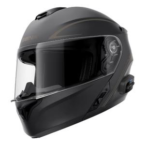 Casque moto modulable avec heatset SENA Outrush R noir mat