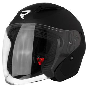 Casque de moto ouvert Street Racer Sonic noir mat