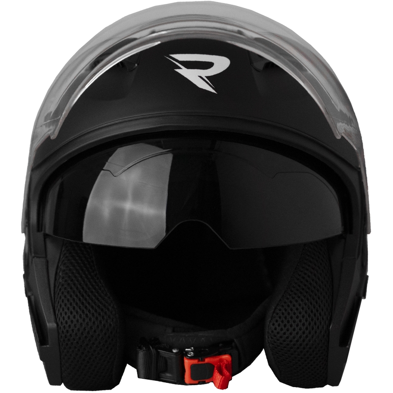 Casque de moto ouvert Street Racer Sonic noir mat