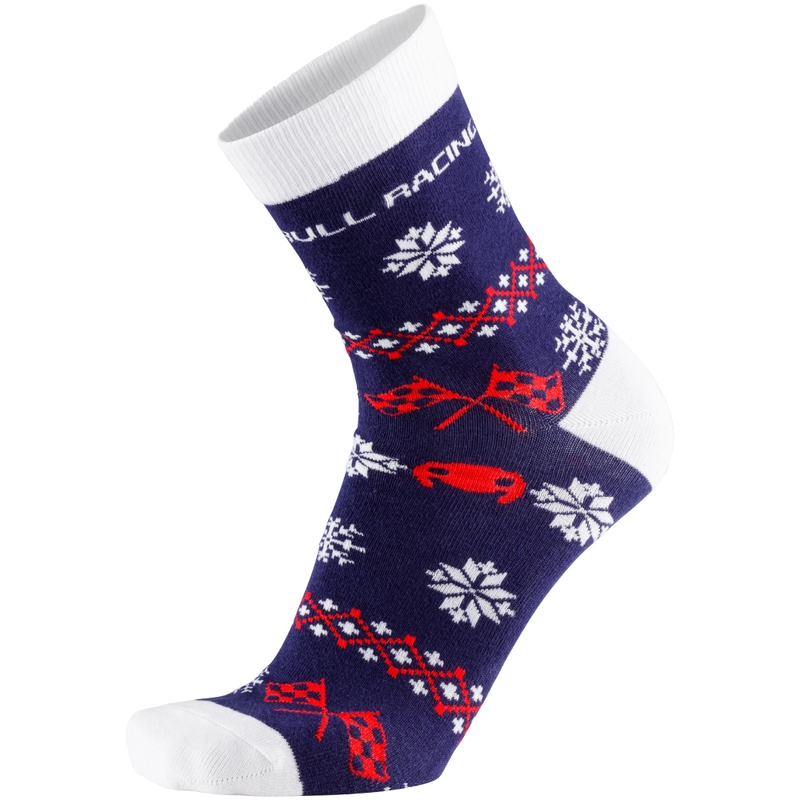 Chaussettes Oracle Red Bull Racing - Édition Noël bleu-blanc-rouge