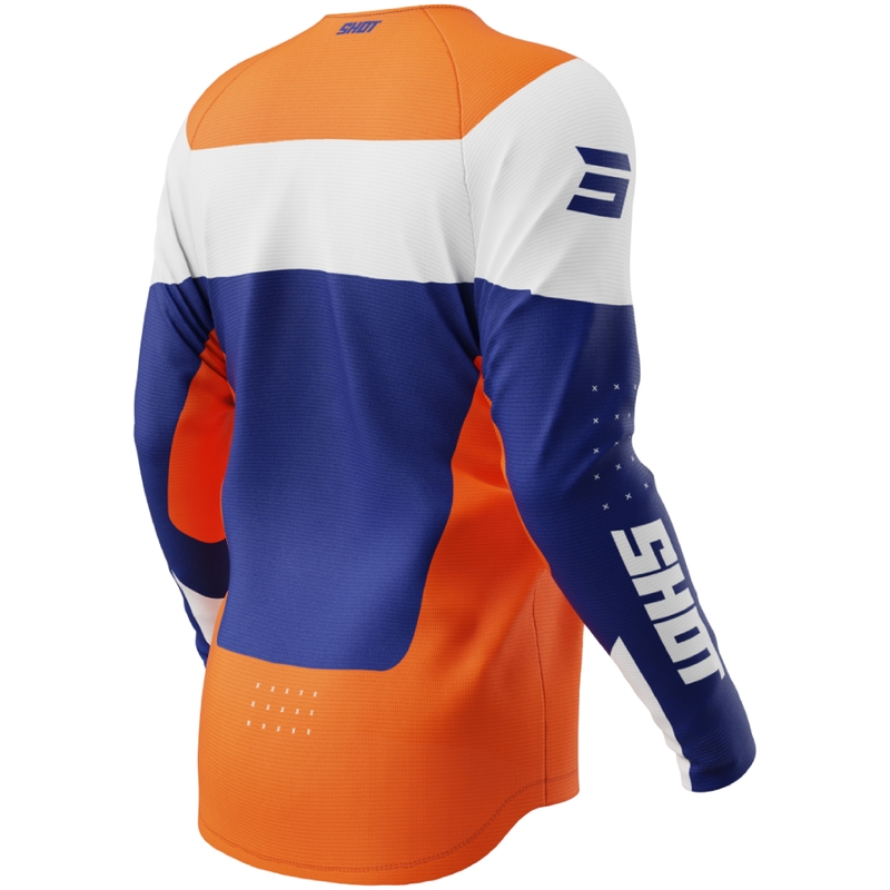 Maillot de motocross orange Shot Draw League enfant