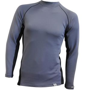 T-shirt thermique homme nanosilver® Merino Stone gris-noir