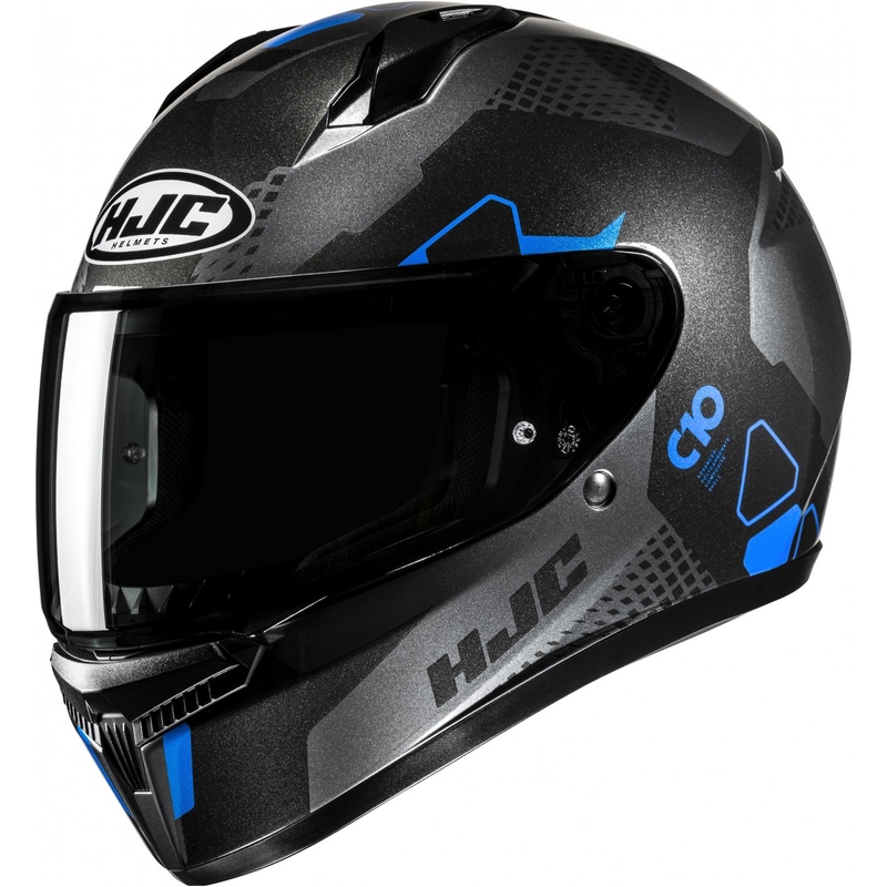 Casque moto intégral HJC C10 Aspa MC2 noir-bleu-gris