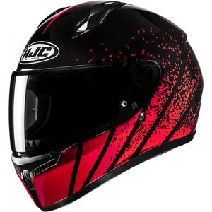 Casque moto intégral HJC C10 Haven MC1 noir-rouge