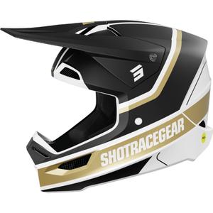 Casque cross Shot Race Mythic noir-or mat