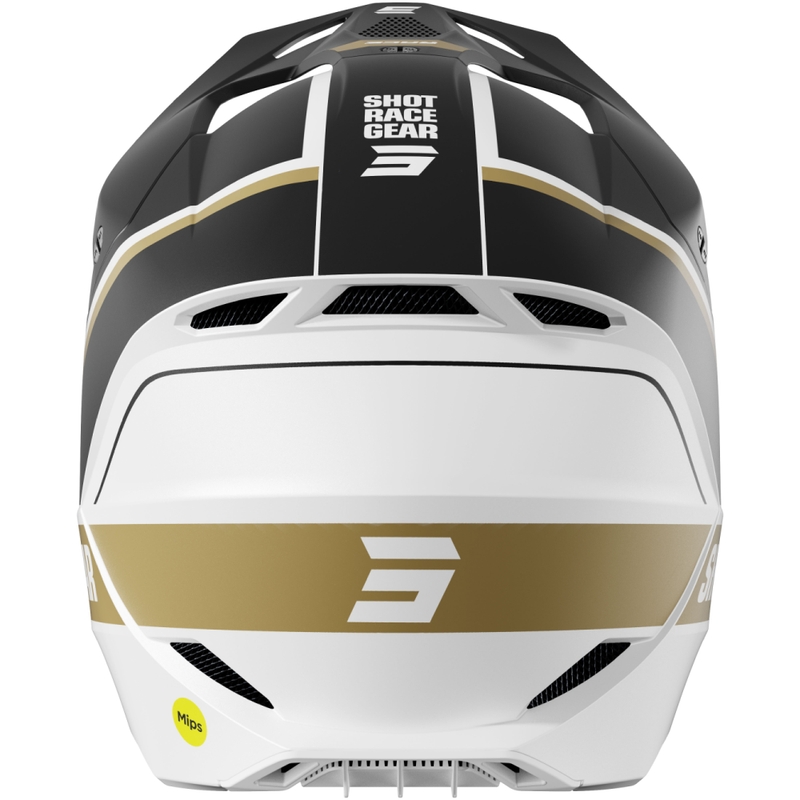 Casque cross Shot Race Mythic noir-or mat